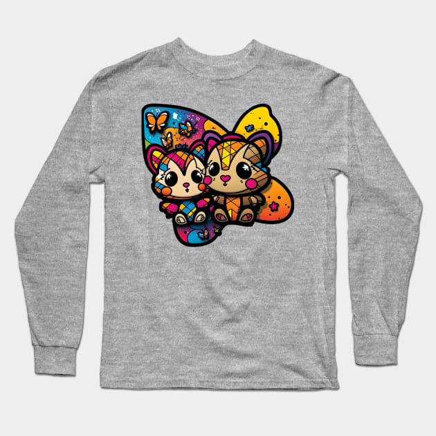Flying Squirrel Long Sleeve T-Shirt by Xtian Dela ✅